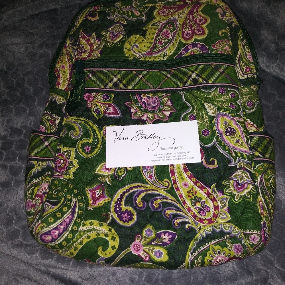 NWT VERA BRADLEY CHELSEA GREEN BACKPACK